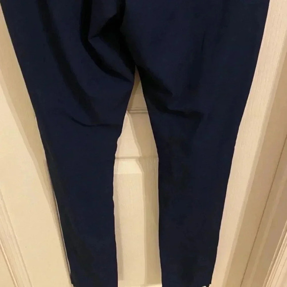 Under Armour Fitted Mens Slim Leg Navy Blue Track Pant - Picture 5 of 7